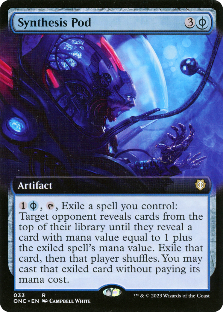 Synthesis Pod (Extended Art) [Phyrexia: All Will Be One Commander] | Total Play