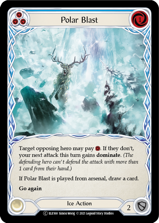 Polar Blast (Blue) [U-ELE168] (Tales of Aria Unlimited)  Unlimited Normal | Total Play