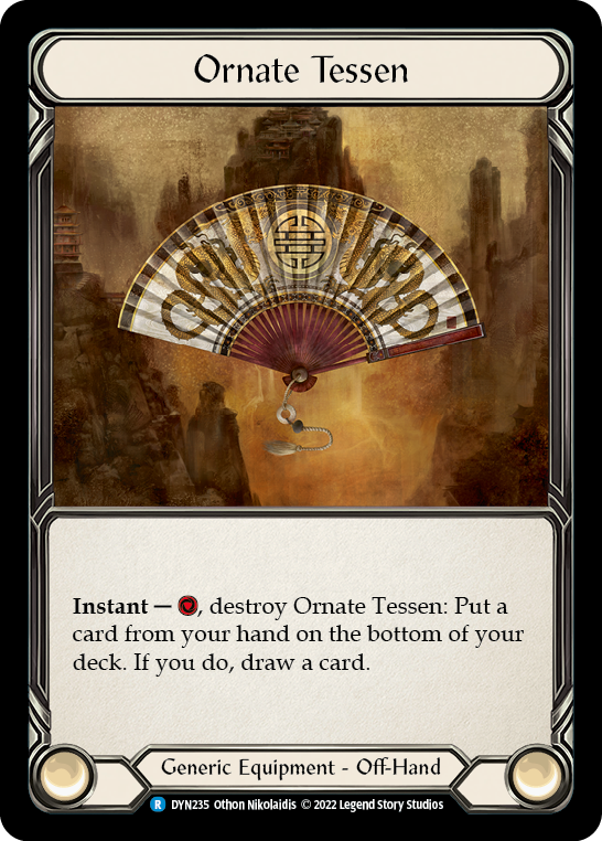 Ornate Tessen [DYN235] (Dynasty)  Cold Foil | Total Play