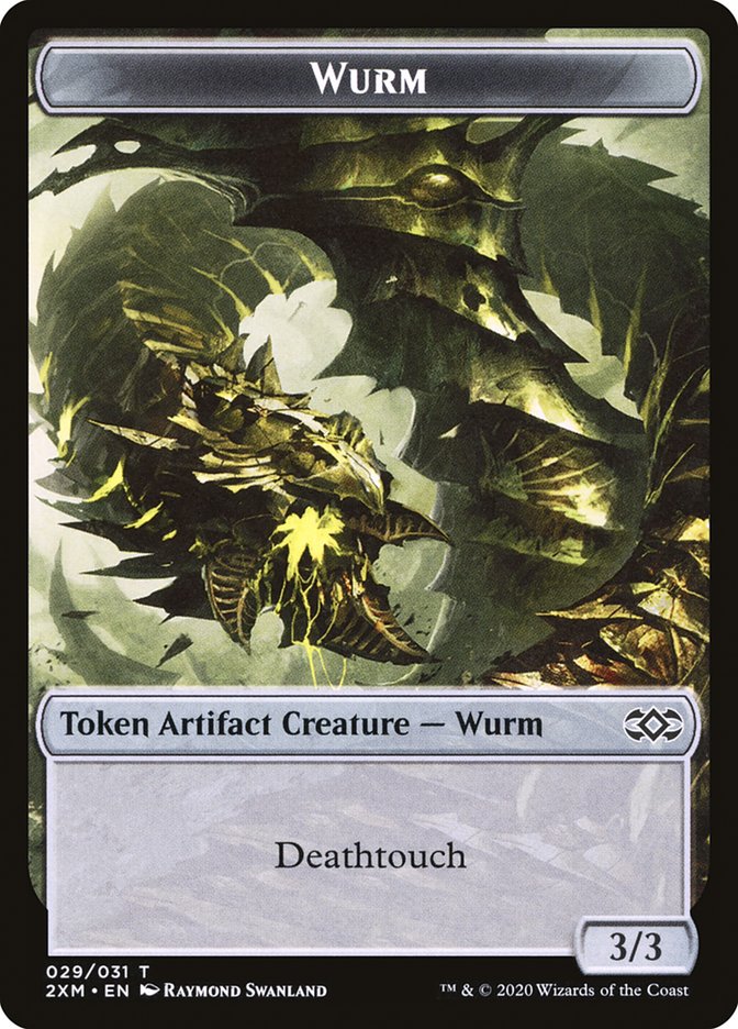 Ooze // Wurm (029) Double-Sided Token [Double Masters Tokens] | Total Play