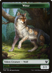 Human Soldier // Wolf Double-Sided Token [Theros Beyond Death Tokens] | Total Play