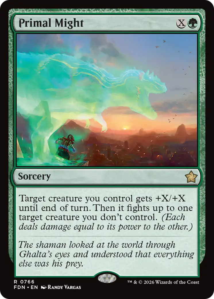 Primal Might (0766) [Foundations] | Total Play