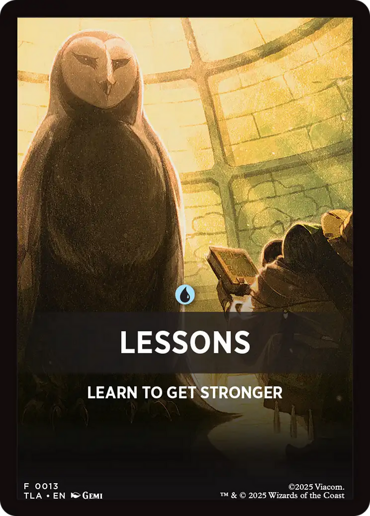 Lessons Theme Card [Avatar: The Last Airbender Tokens] | Total Play