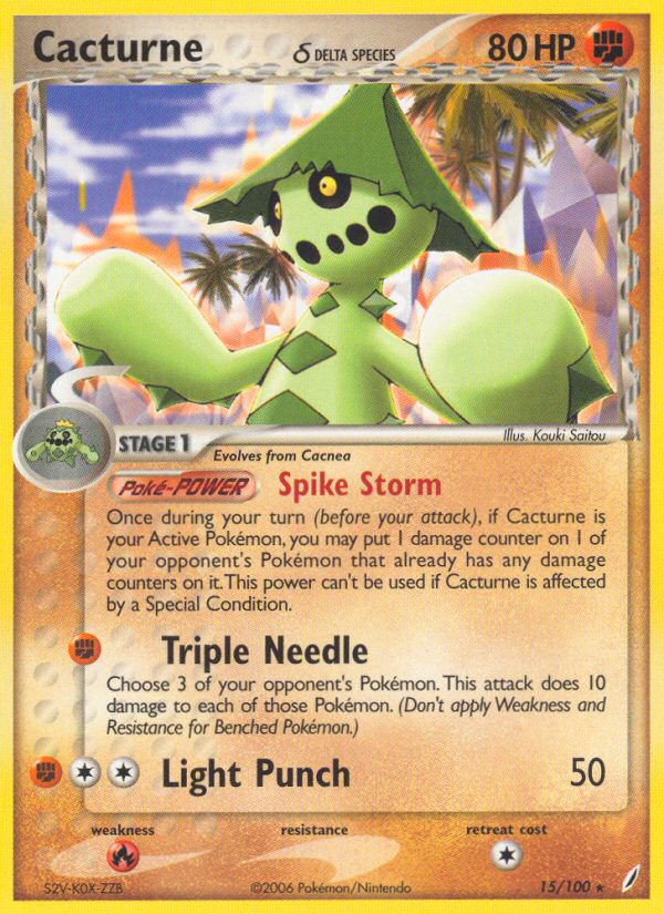 Cacturne (15/100) (Delta Species) [EX: Crystal Guardians] | Total Play