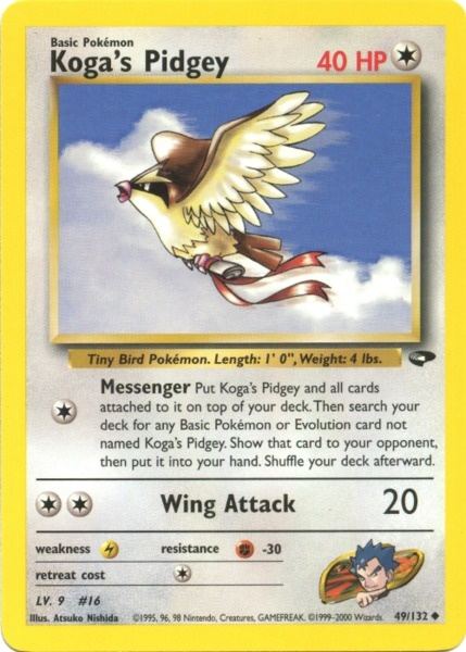 Koga's Pidgey (49/132) [Gym Challenge Unlimited] | Total Play