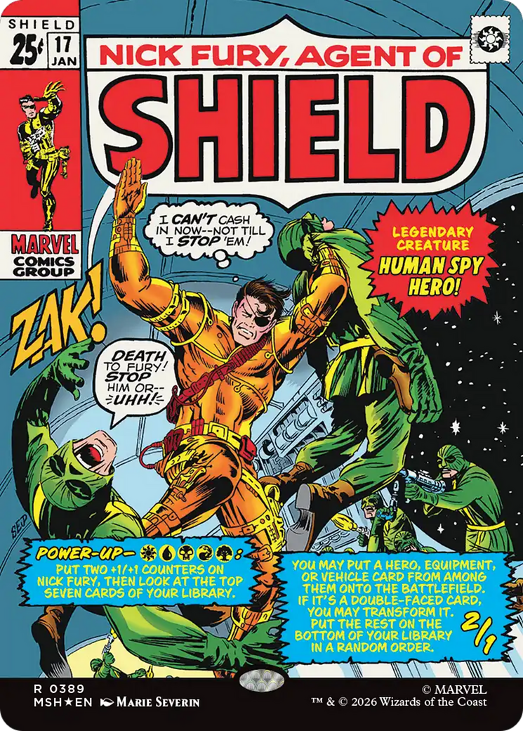 Nick Fury, Agent of SHIELD (Borderless) (0389) [Marvel Super Heroes] | Total Play