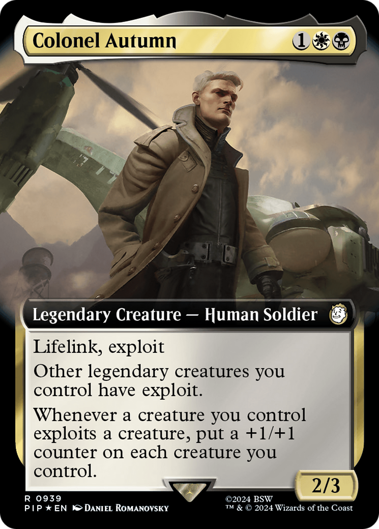 Colonel Autumn (Extended Art) (Surge Foil) [Fallout] | Total Play