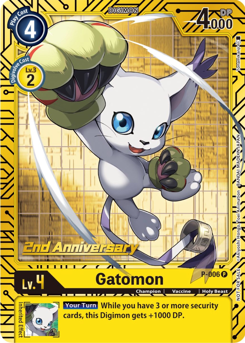 Gatomon [P-006] (2nd Anniversary Card Set) [Promotional Cards] | Total Play