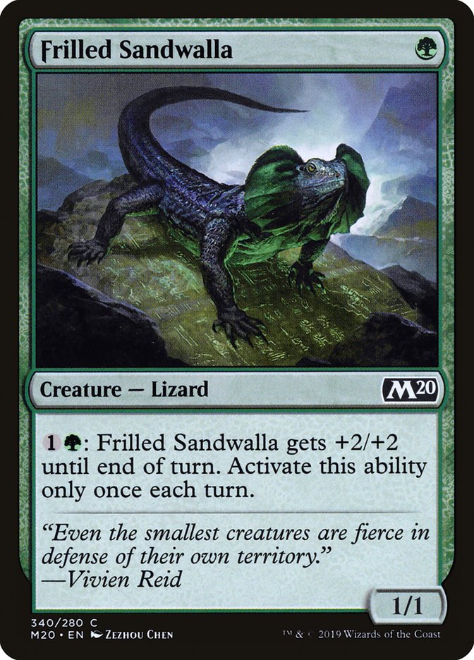 Frilled Sandwalla [Core Set 2020] | Total Play