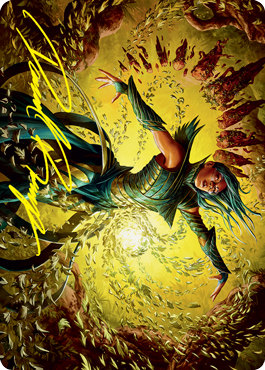 Dragonsguard Elite Art Card (Gold-Stamped Signature) (16/81) [Strixhaven: School of Mages Art Series] | Total Play