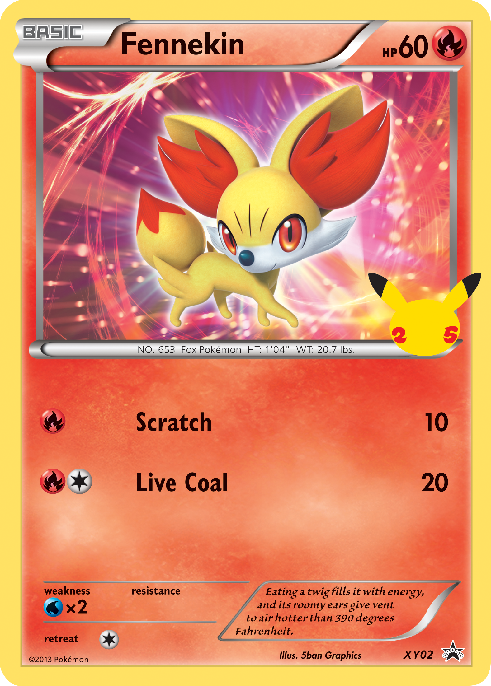 Fennekin (XY02) (Jumbo Card) [First Partner Pack] | Total Play