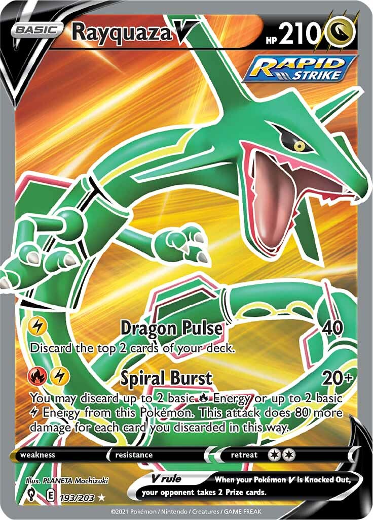 Rayquaza V (193/203) [Sword & Shield: Evolving Skies] | Total Play