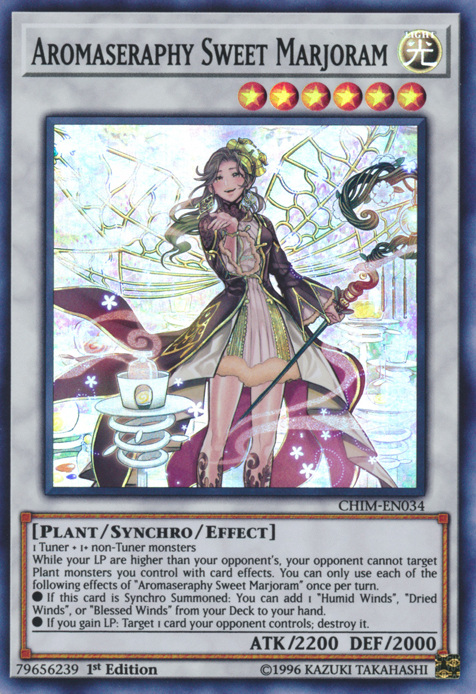 Aromaseraphy Sweet Marjoram [CHIM-EN034] Super Rare | Total Play