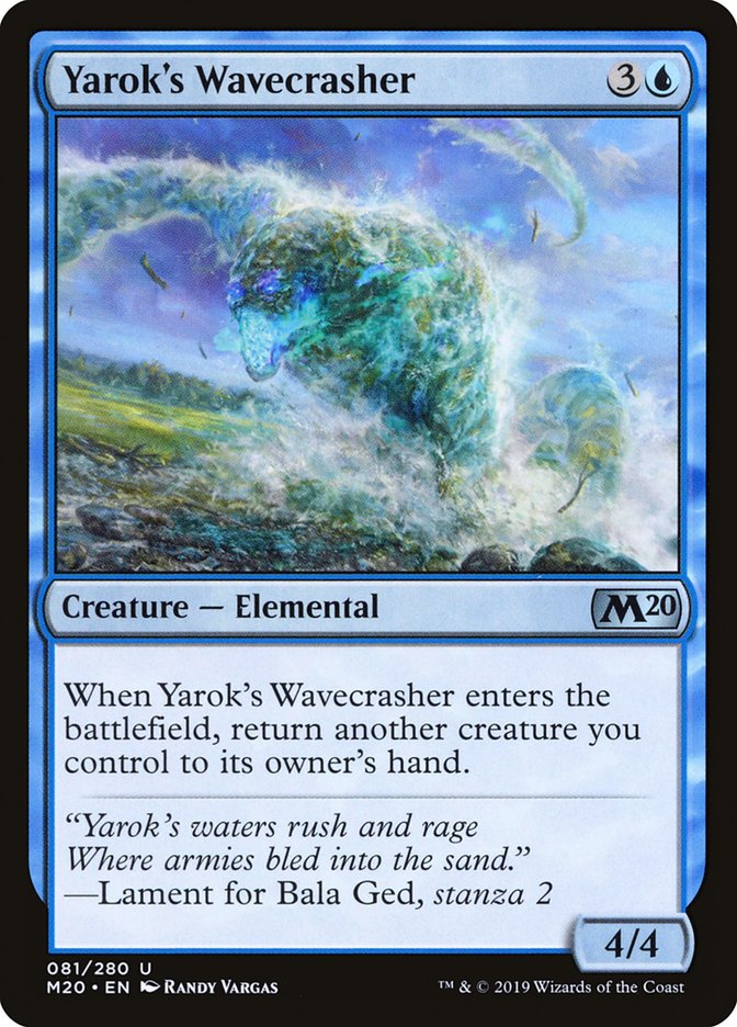 Yarok's Wavecrasher [Core Set 2020] | Total Play