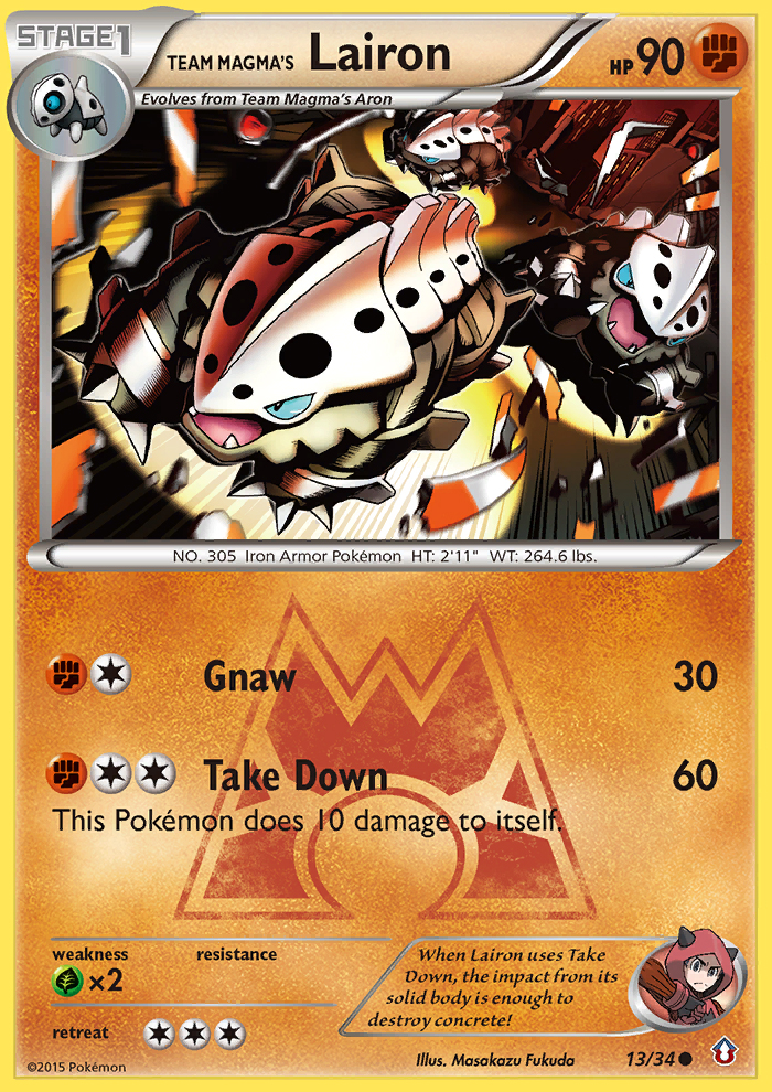 Team Magma's Lairon (13/34) [XY: Double Crisis] | Total Play