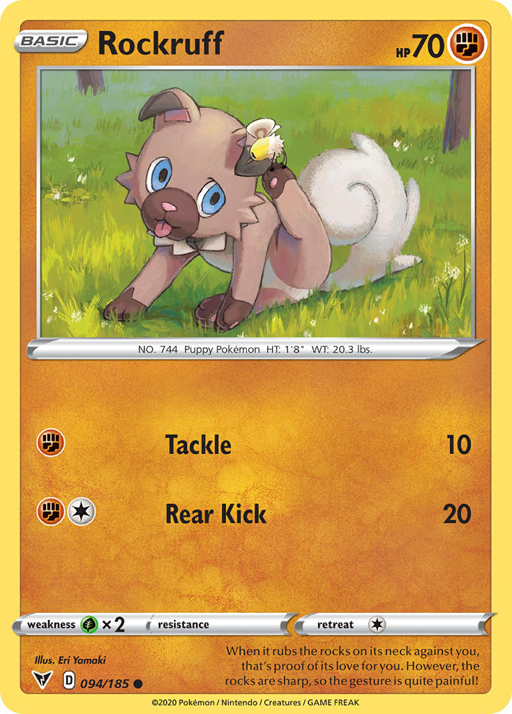 Rockruff (094/185) [Sword & Shield: Vivid Voltage] | Total Play