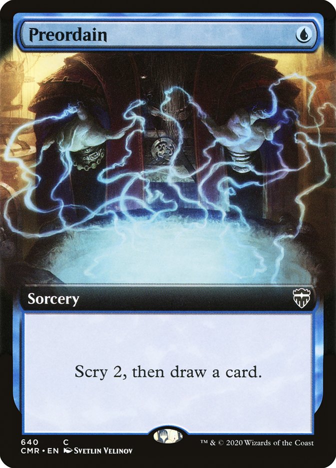 Preordain (Extended Art) [Commander Legends] | Total Play