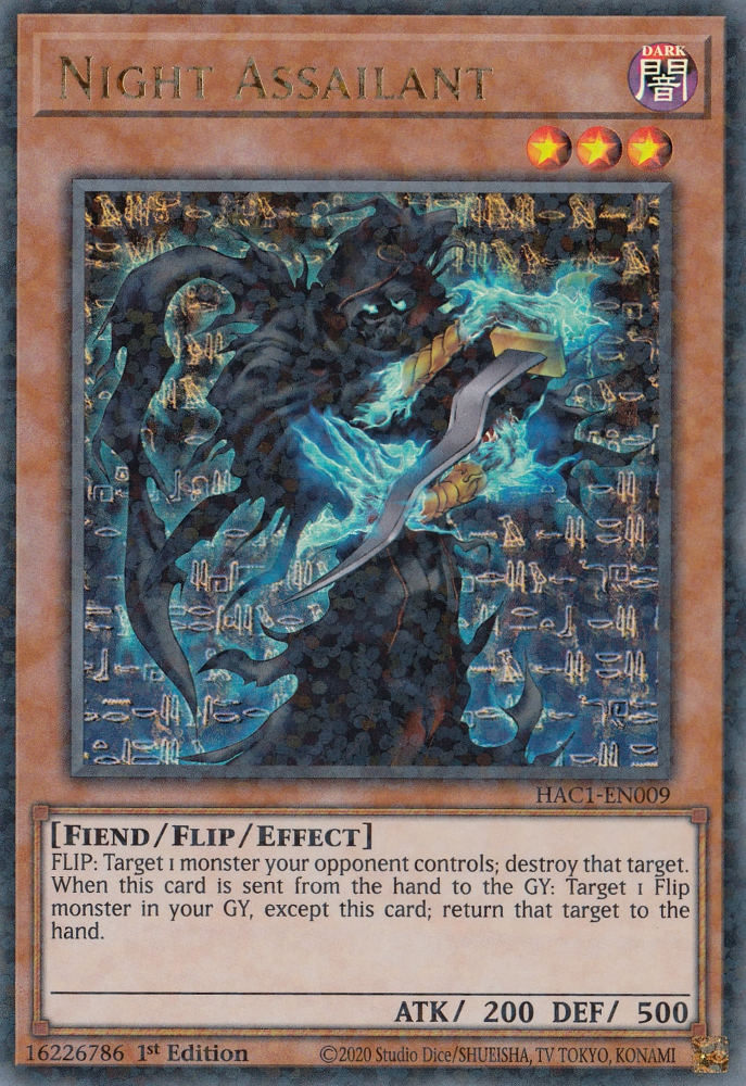 Night Assailant (Duel Terminal) [HAC1-EN009] Parallel Rare | Total Play