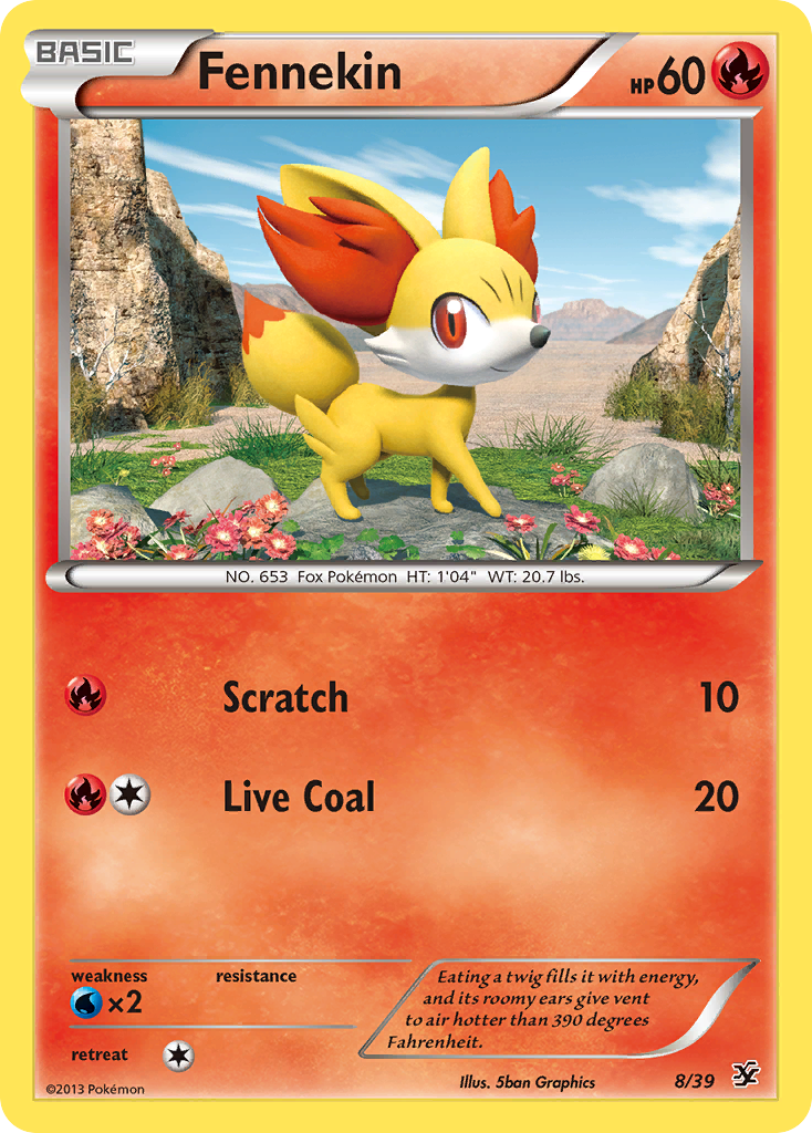 Fennekin (8/39) [XY: Kalos Starter Set] | Total Play