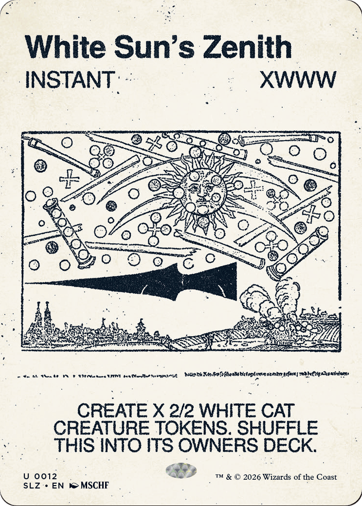White Sun's Zenith (0012) [Secret Lair x MSCHF: The Zeta Set] | Total Play