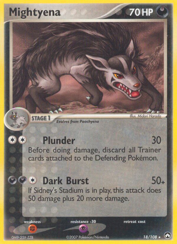 Mightyena (18/108) (Theme Deck Exclusive) [EX: Power Keepers] | Total Play