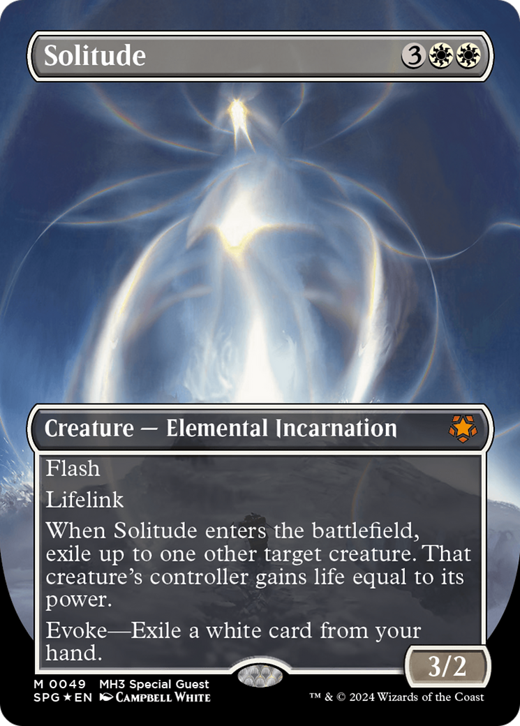 Solitude (Borderless) (Textured Foil) [Modern Horizons 3 Special Guests] | Total Play