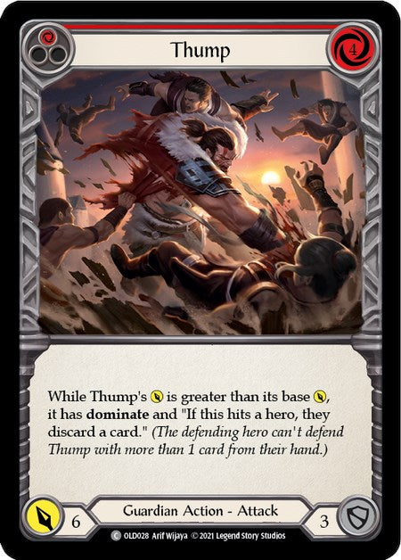 Thump (Red) [OLD028] (Tales of Aria Oldhim Blitz Deck)  1st Edition Normal | Total Play