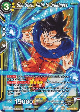 Son Goku, Path to Greatness (Power Booster) (P-115) [Promotion Cards] | Total Play