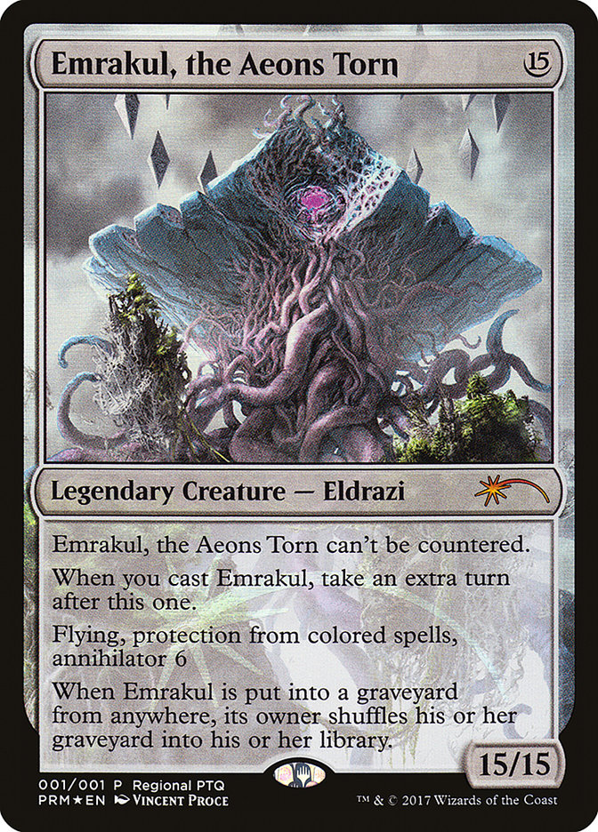 Emrakul, the Aeons Torn (Regional PTQ) [Pro Tour Promos] | Total Play