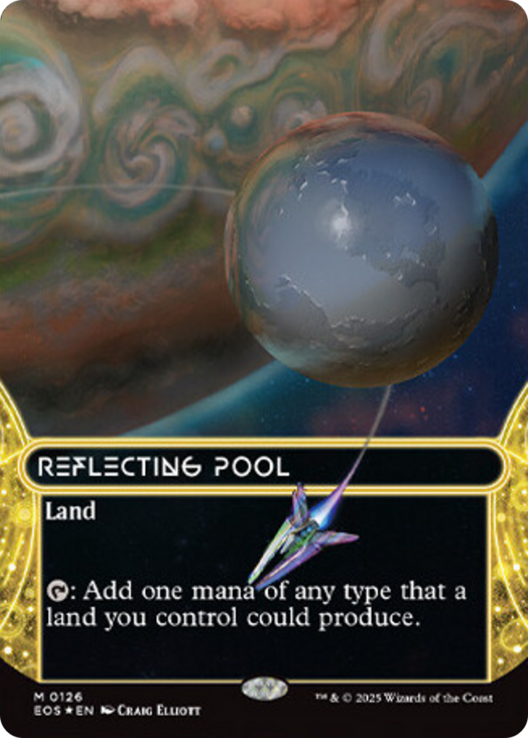 Reflecting Pool (0126) (Borderless) (Galaxy Foil) [Edge of Eternities: Stellar Sights] | Total Play