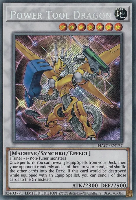 Power Tool Dragon [HAC1-EN177] Secret Rare | Total Play