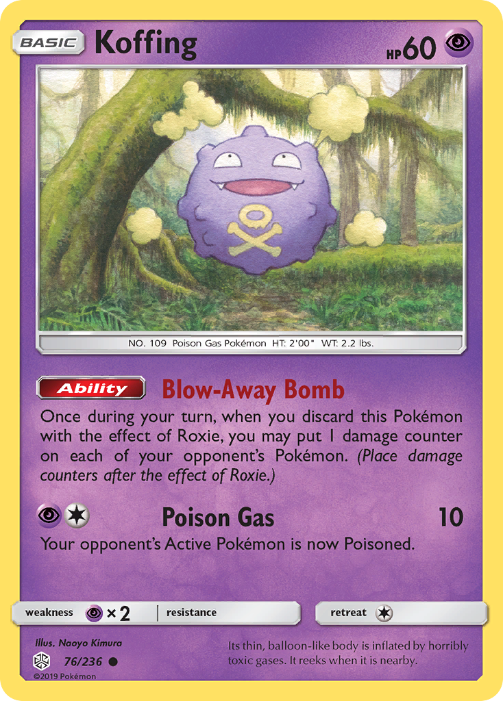 Koffing (76/236) [Sun & Moon: Cosmic Eclipse] | Total Play