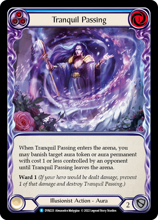 Tranquil Passing (Blue) [DYN223] (Dynasty)  Rainbow Foil | Total Play