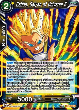 Cabba, Saiyan of Universe 6 (XD1-06) [Assault of the Saiyans] | Total Play