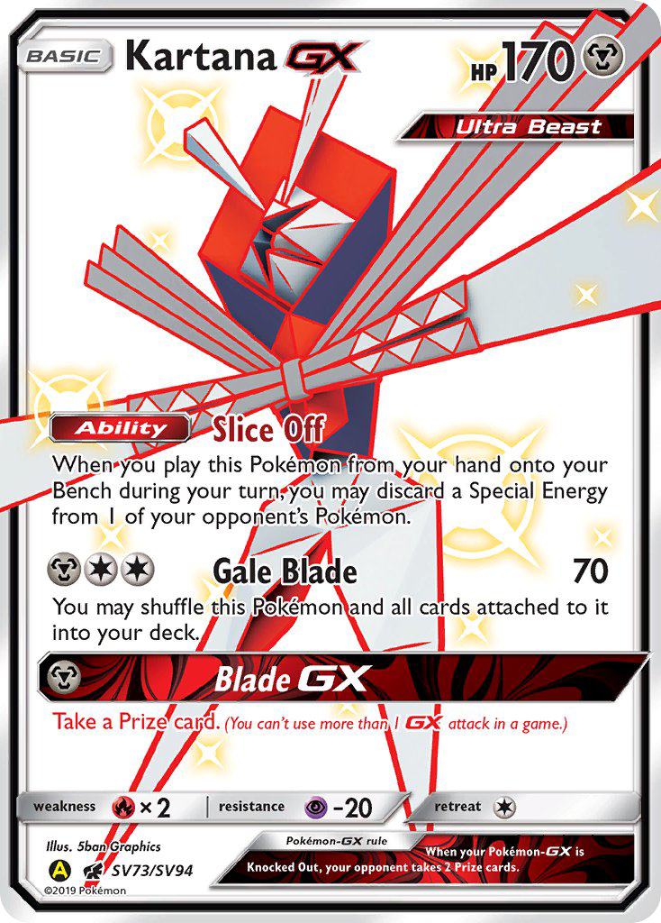 Kartana GX (SV73/SV94) [Sun & Moon: Hidden Fates - Shiny Vault] | Total Play