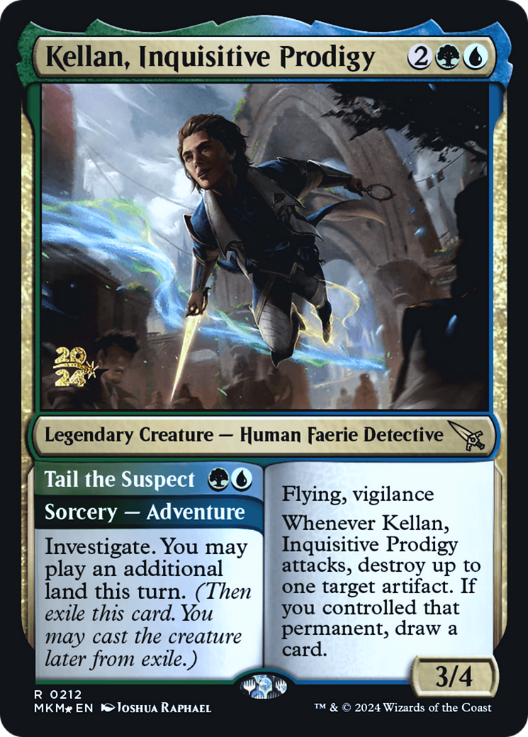 Kellan, Inquisitive Prodigy [Murders at Karlov Manor Prerelease Promos] | Total Play