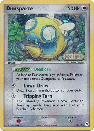 Dunsparce (31/92) (Stamped) [EX: Legend Maker] | Total Play