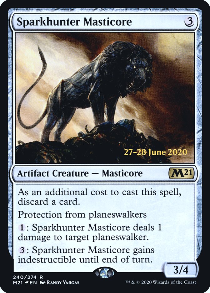 Sparkhunter Masticore [Core Set 2021 Prerelease Promos] | Total Play