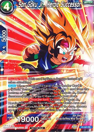 Son Goku Jr., Heroic Successor (Power Booster) (P-147) [Promotion Cards] | Total Play