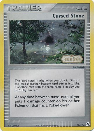 Cursed Stone (72/92) (Stamped) [EX: Legend Maker] | Total Play