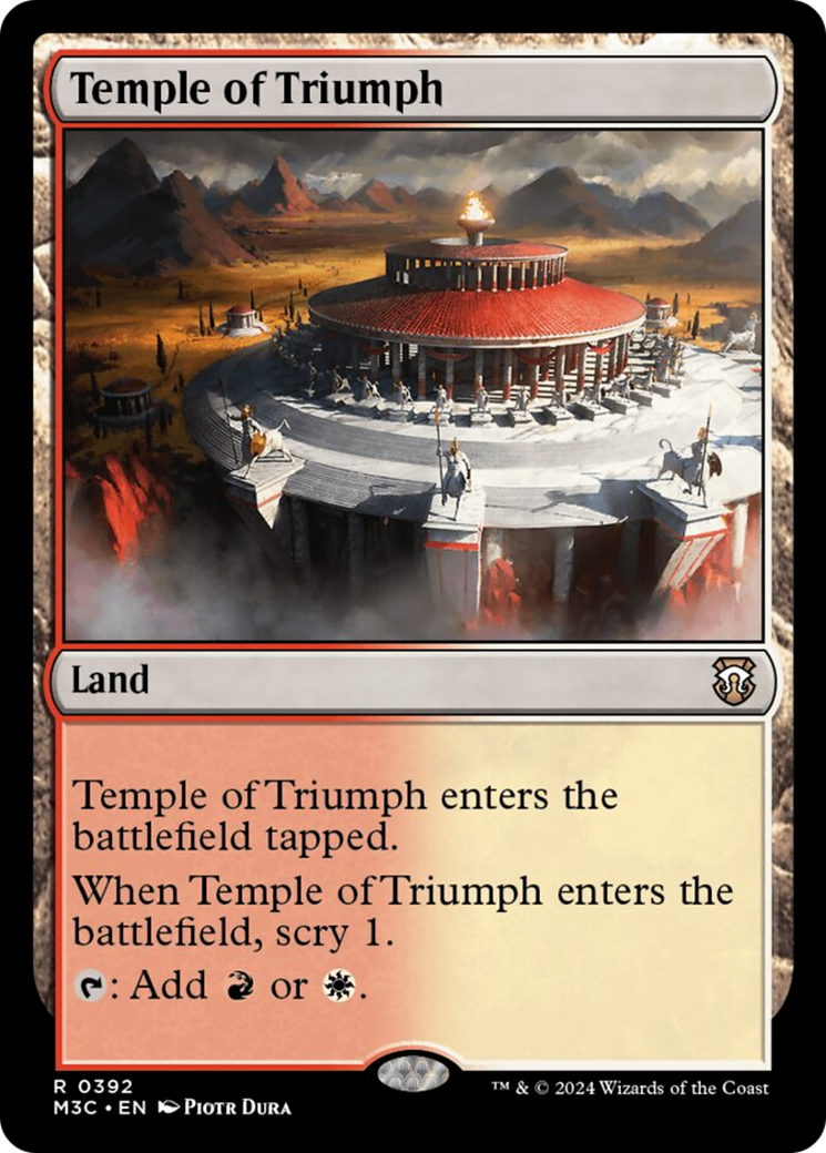 Temple of Triumph (Ripple Foil) [Modern Horizons 3 Commander] | Total Play
