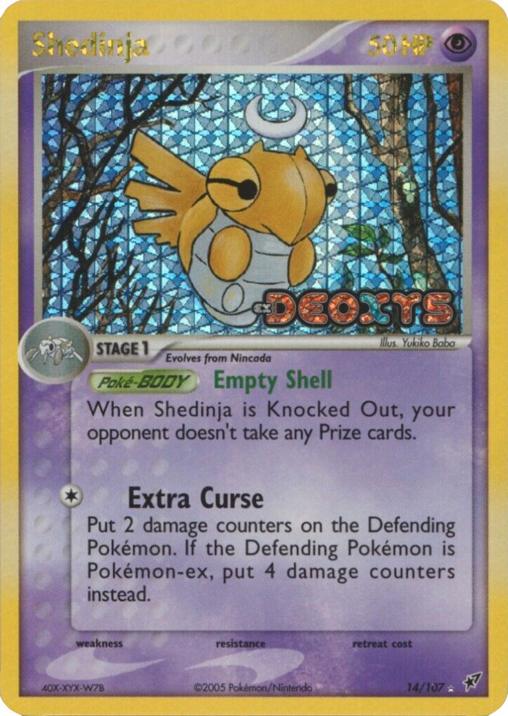 Shedinja (14/107) (Stamped) [EX: Deoxys] | Total Play