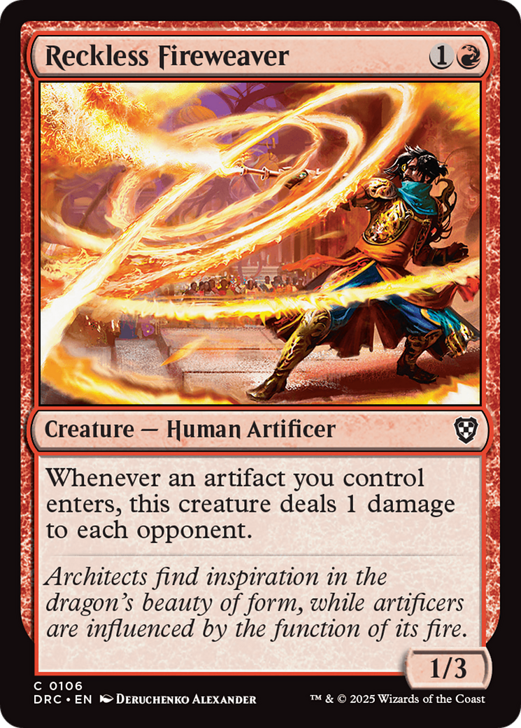 Reckless Fireweaver [Aetherdrift Commander] | Total Play