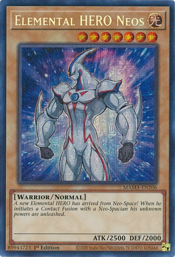 Elemental HERO Neos [MAMA-EN106] Secret Pharaoh's Rare | Total Play