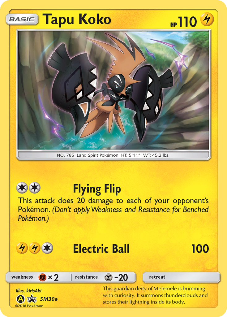 Tapu Koko (SM30a) [Sun & Moon: Black Star Promos] | Total Play