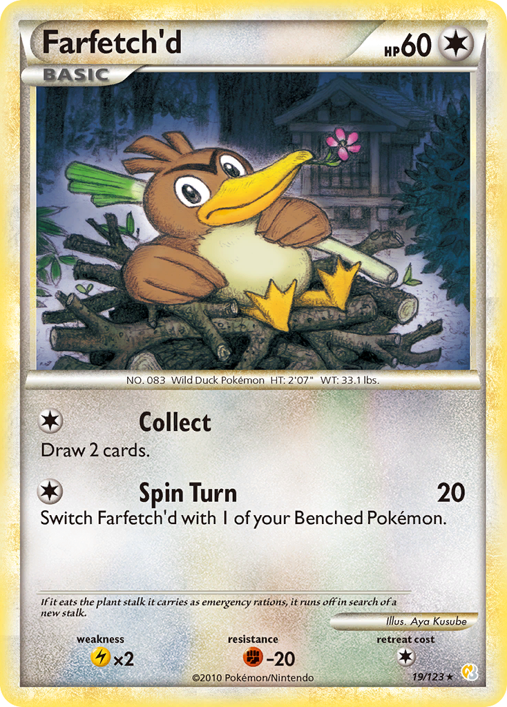 Farfetch'd (19/123) [HeartGold & SoulSilver: Base Set] | Total Play