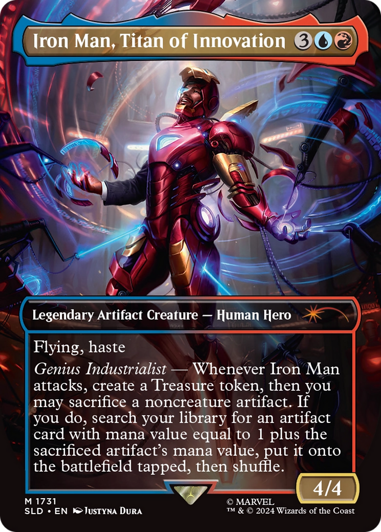 Iron Man, Titan of Innovation (Rainbow Foil) [Secret Lair Drop Series] | Total Play