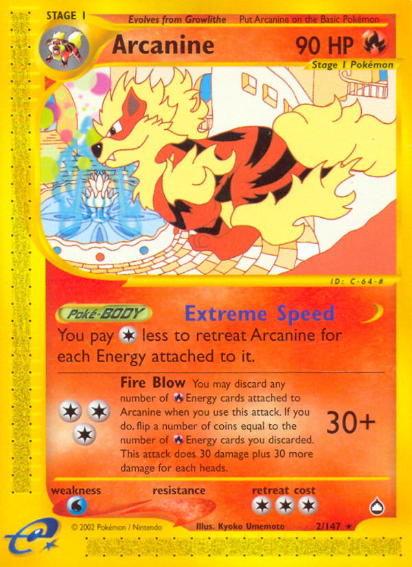 Arcanine (2/147) [Aquapolis] | Total Play