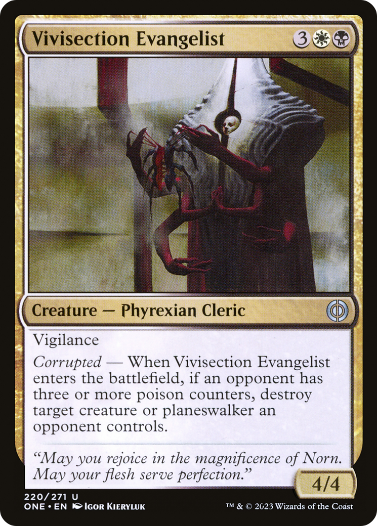 Vivisection Evangelist [Phyrexia: All Will Be One] | Total Play