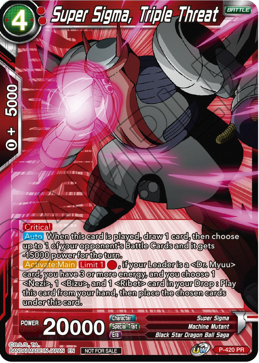 Super Sigma, Triple Threat (Championship Pack 2022 Vol.2) (P-420) [Promotion Cards] | Total Play